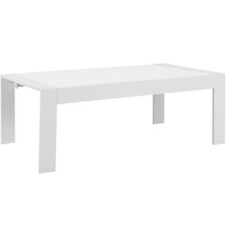 🎈Clearance Sale- New Outdoor aluminum Patio Table Outdoor Table White/ Grey