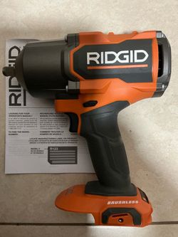 RIDGID. 18V Lithium Ion 4-Mode Brushless High -Torque 1/2” Impact Wrench (Tool Only).