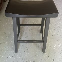 Pottery Barn Black Wooden Stools