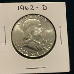 1962-D FRANKLIN HALF DOLLAR SILVER