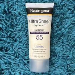 Neutrogena ultra sheer sunscreen, 55 SPF
