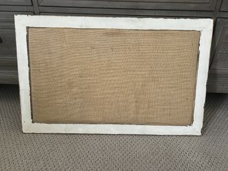 Burlap Hanging Board- Vintage