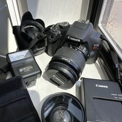 Canon EOS Rebel T7 DSLR Camera Bundle w/ Lens, Wide Angle, Remote & Accessories