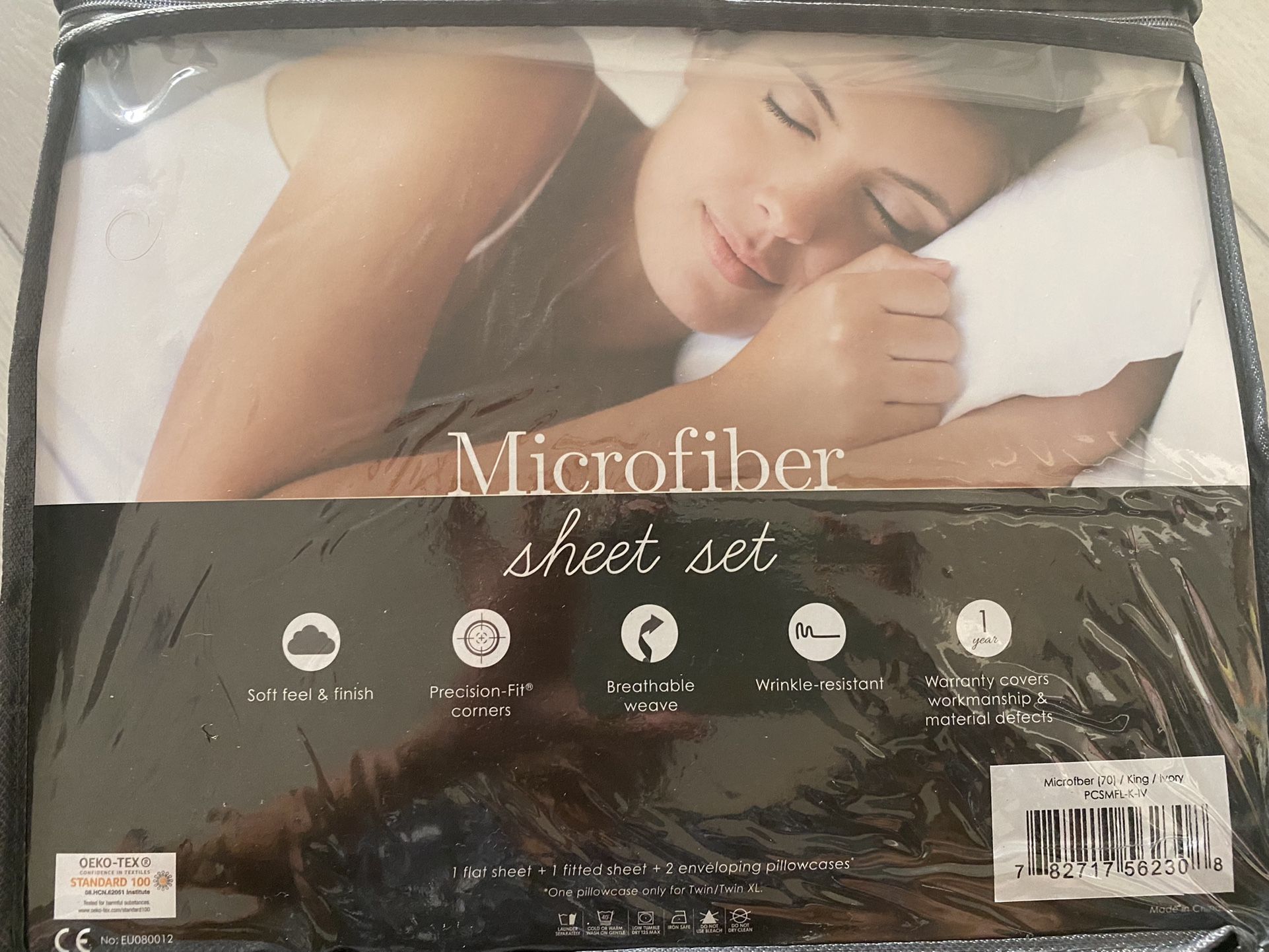 King Microfiber Sheet Set(New)