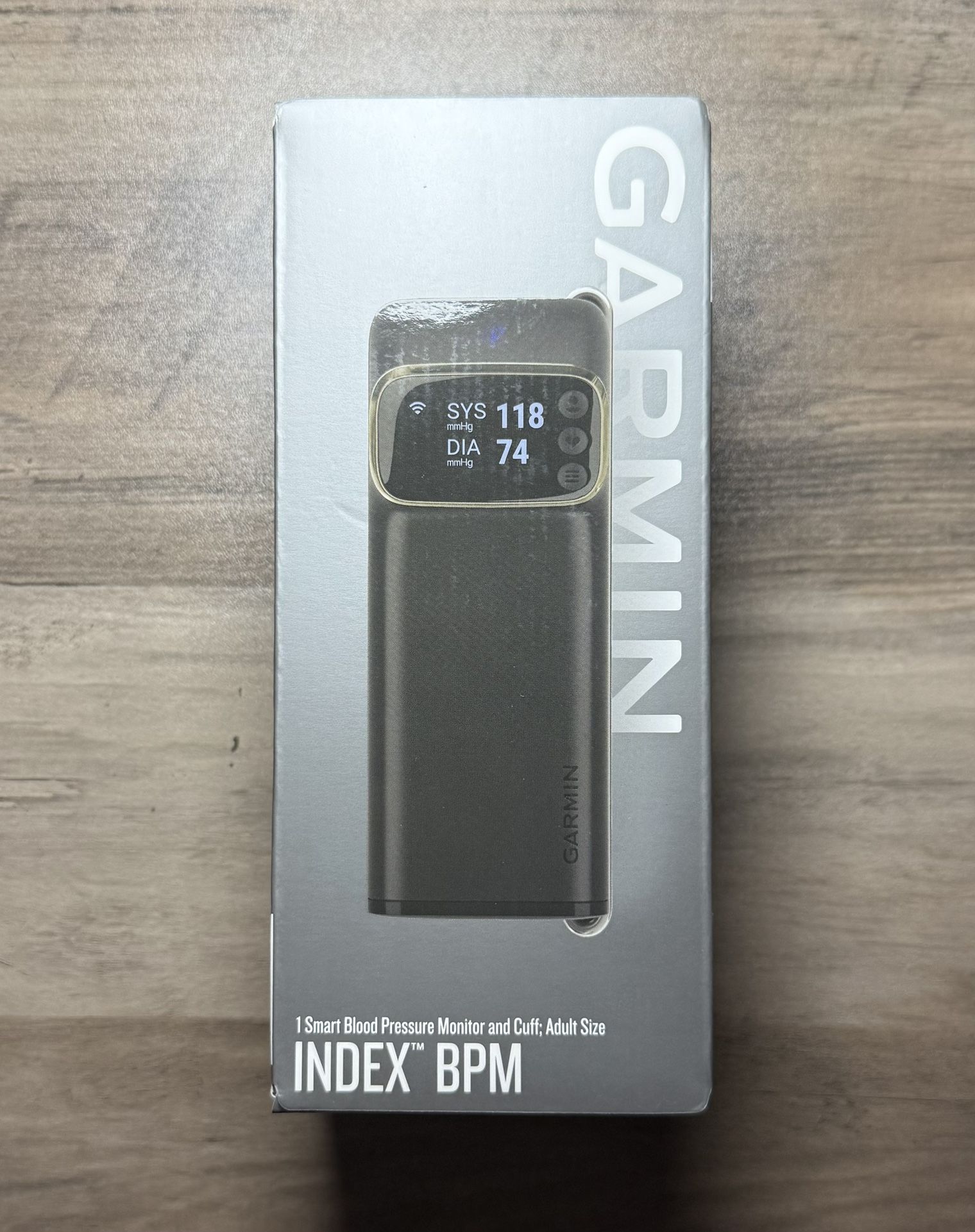 Garmin Index BPM WiFi Smart Blood Pressure Monitor and Cuff Black 