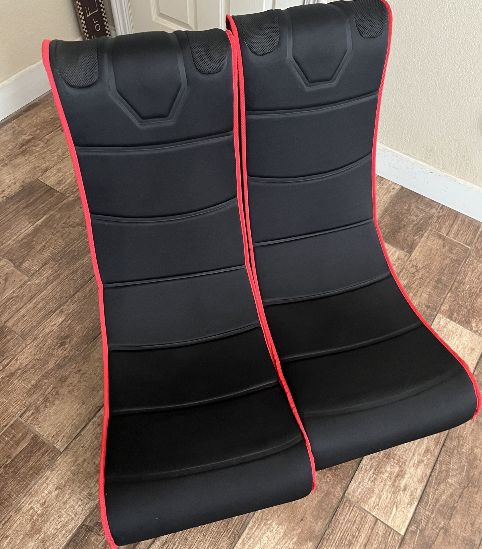 XP Gaming Chairs Black with Red Piping New