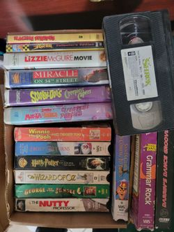 VHS tape Movies, some Disney, 2 DVDs