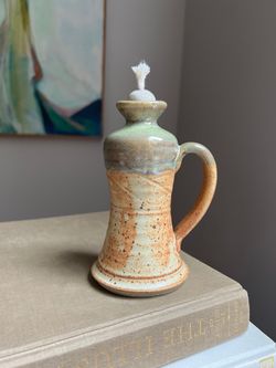 Small Handcrafted Oil Lamp ( H6.5” ) firm on price