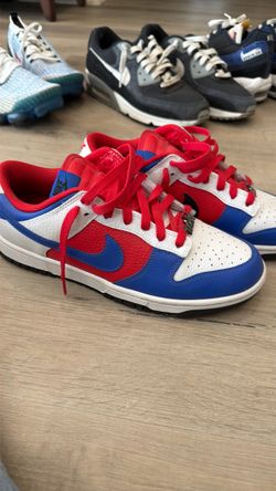 Nike Dunk Low Red White Blue Sneakers