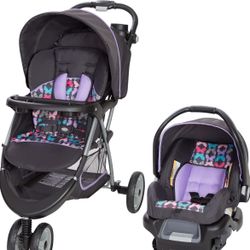 Butterfly Car seat and Stroller set (comes with base for the car seat)