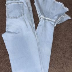 Butterfly Jeans With Ankle Flair