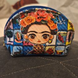 Brand new cute frida khalo coin purse