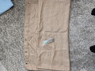 Shower curtain with hooks included