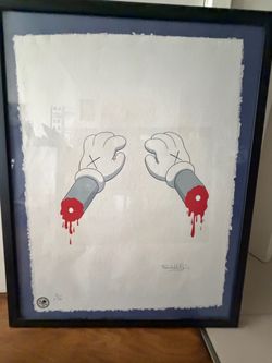 Framed Kaws / Fairchild Artwork Print