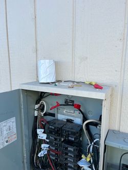 Exterior 125 electrical main panel box