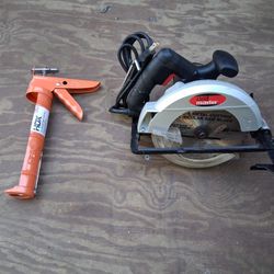 Yes, Both Are Available Drill Master Circular Saw 7-1/4" & Hdx Caulk Gun "Package Deal Only"