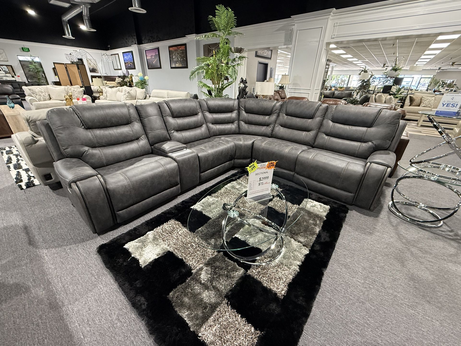 Power Recliner Sectional