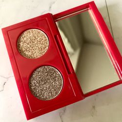 Bobbi Brown Gilded Gleam Eyeshadow DUO color Suede Sugar and Steel Quartz 0.9oz