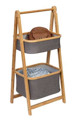 NEW IN BOX Bamboo 2 Tier Caddy