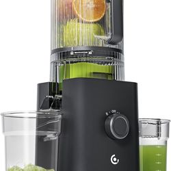 Cold Press Juicer 600W Max, 3-in-1(Juice & Sorbet & Nut Milk) Juicer Machines with 6.5" Wide Chute & 85oz Large Capacity for Whole Fruits & Vegetables