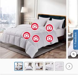 White Goose Feathers And Down Comforter