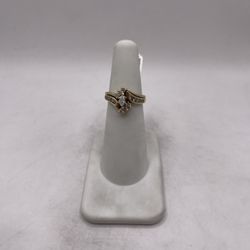 14kt Gold Duo Diamond Engagement Style Ring Set