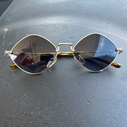 chrome hearts diamond dog  glasses