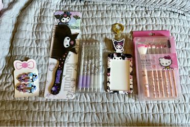 Kuromi and Hello Kitty accessories