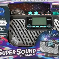 (Unopened box)VTech SuperSound Karaoke™ Mic and Big Sound Portable Speaker Wireless Connection