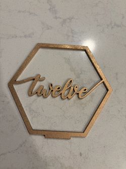 Wedding Table Numbers