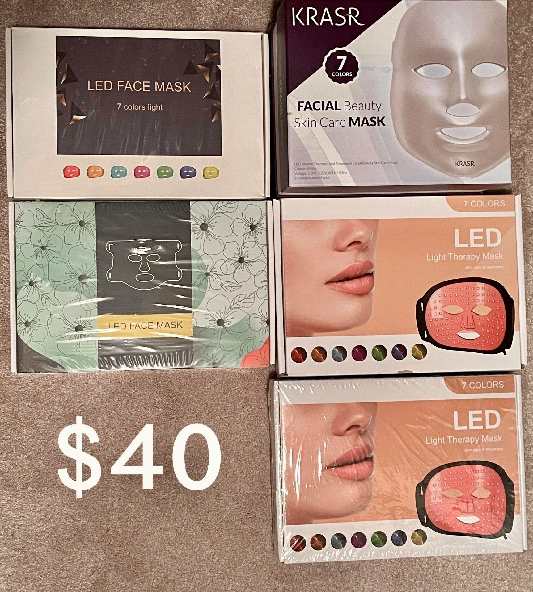 Face Mask LED Red Light Therapy And More
