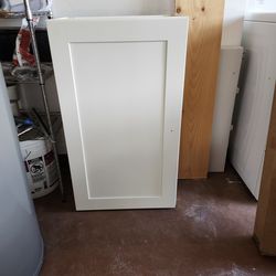 White storage cabinet