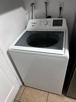 White Electric Whirlpool Washer and Dryer