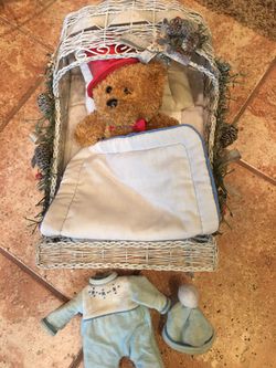 Baby Doll bassinet/sled with/accessories
