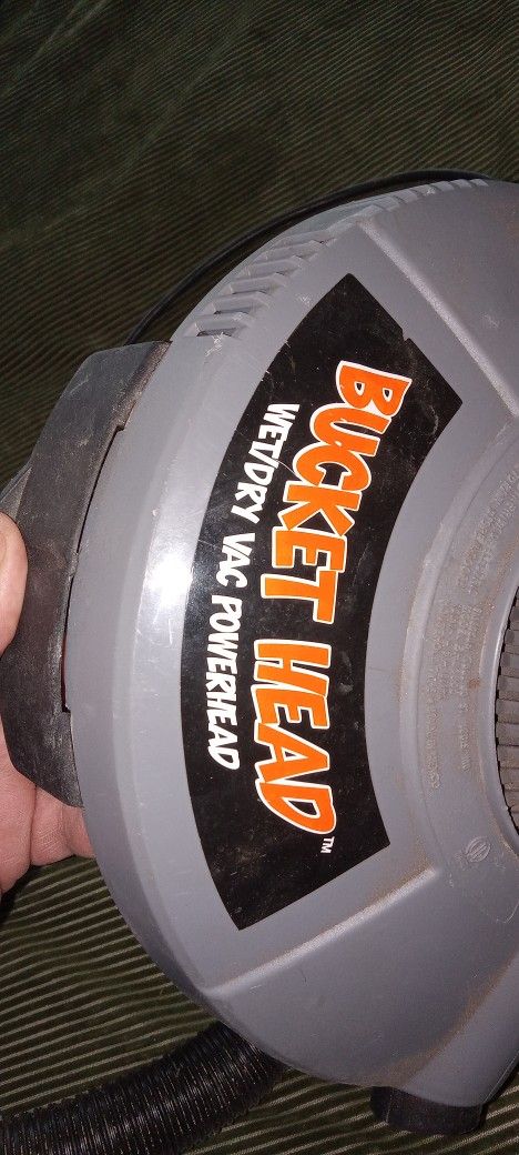 Original Buckethead 5 Gallon Bucket Wet Dry Powerfull Vac Power Head Unit