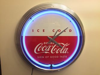 Coca-Cola neon clock