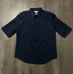Navy Calvin Klein Long Sleeve Shirt Size XL - Read Description