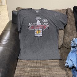 Size XL, Stanley Cup Champions T-Shirt.