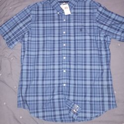 Ralph Lauren Polo Blue Button Up Shirt Xl