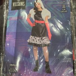Cruella Costume - Tween - Size L (10-12)