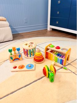 Premium European Wooden Montessori Toy Bundle – Janod, Djeco, Hape & Plan Toys 🌈🪵