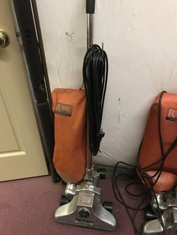 2 vintage royal upright commercial vacuum cleaner