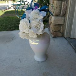 Vase With Flowers - 14"