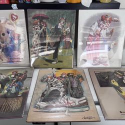 Clown drawings/posters