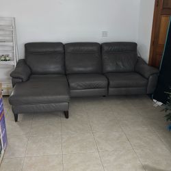 Natuzzi Leather Couch 