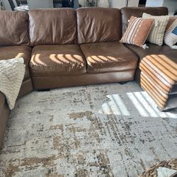 Italian leather Sectional Sofa