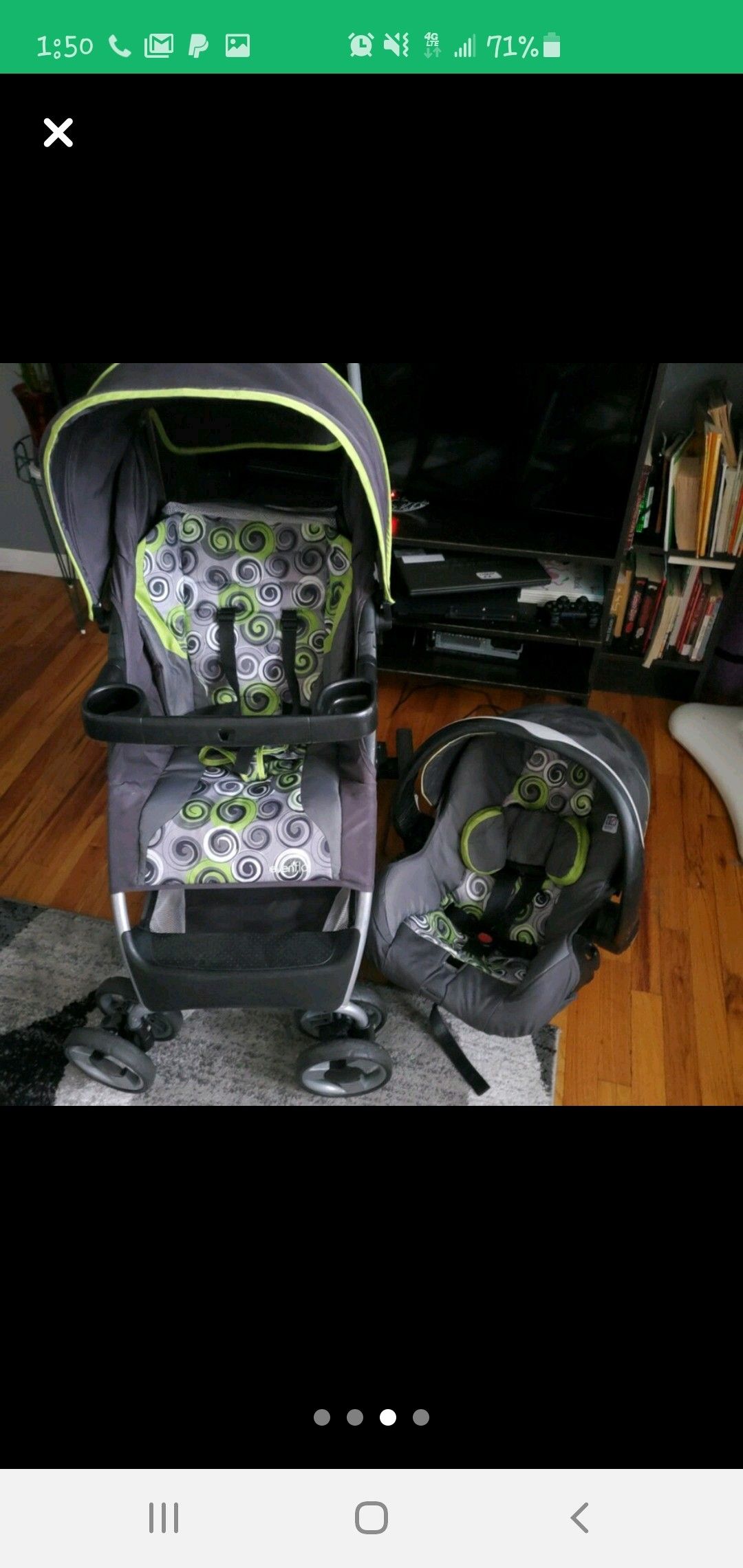 Evenflo stroller with car sit