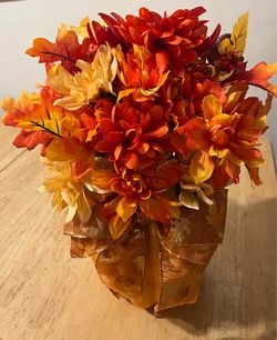 Fall Pumpkin Floral Arrangement