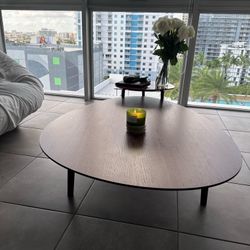 Coffee Table With Red Side Table