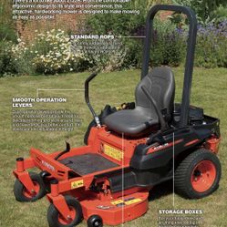 Kubota Z122R, Like New, Only 34 Hours On It